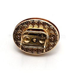 合金バッグツイストロックアクセサリー  ハンドバッグターンロック  オーバル  ライトゴールド  2.1x2.8x3.1cm&nbsp;FIND-WH0068-12