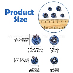 10個 2スタイル 手作りランプワーク バンピービーズ  ブルーベリー  藤紫色  10.5~15x9.5~11.5mm  穴：1.6~2mm  5個/スタイル&nbsp;LAMP-CJ0002-55