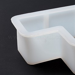 DIYブックエンドシリコンモールド  レジン型  UVレジン用  エポキシ樹脂工芸品作り  はしご  ホワイト  155x160x48mm  内径：141x140mm&nbsp;DIY-M046-13