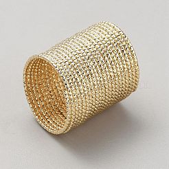 ワイヤー合金指輪  ゴールドカラー  21mm  内径：17mm&nbsp;RJEW-WH0014-04G