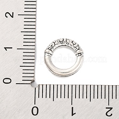 チベット風合金フレームコネクター  テクスチャリング  鉛フリー＆カドミウムフリー  アンティークシルバー  2x11mm&nbsp;TIBE-M004-13AS-01
