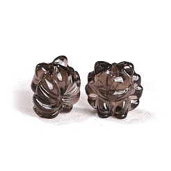 天然氷黒曜石彫刻九尾狐ビーズ  17x12mm&nbsp;PW-WG881C9-01