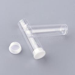 プラスチックビーズ収納ケース  ボトル  コラム  透明  5.5~5.65cm  容量：3ml（0.1液量オンス）&nbsp;CON-S041-04