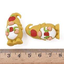 教師の日のテーマシリコンビーズ  gnome  33x17.5x17mm  穴：2mm&nbsp;SIL-I013-01C-02