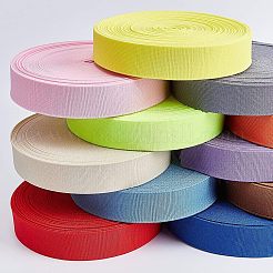 超幅広の厚手の平らなゴムバンド  ウェビング衣類縫製アクセサリー  ダークチソウ  30mm&nbsp;EC-WH0016-A-S027