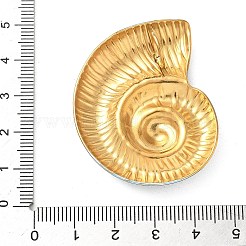 304ステンレスペンダント  エナメル  ゴールドカラー  シェル形状  45x37x11mm  穴：8mm&nbsp;STAS-C144-04C-02