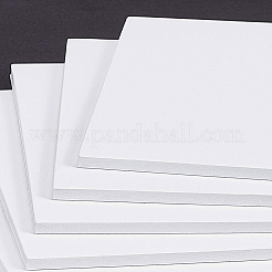 スポンジEVAシート発泡紙セット  接着剤付き  滑り止め  長方形  ホワイト  30x21x0.6cm&nbsp;AJEW-BC0006-29C-02