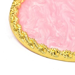 ダイヤモンドベースネイルミキシングパレットポリッシュカラーミキシングプレートネイルホルダー付きレジンネイルアートパレット  DIYマニキュアディスプレイ用  フラットラウンド  ゴールドカラー  9.2x6.1x3.9cm&nbsp;ODIS-XCP0001-11