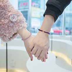 4 個 4 スタイル天然マレーシアジェイドストレッチ ブレスレット セット ガラス ビーズ  女性のためのアクセサリー用原石のアクセサリー  内径：2-1/8インチ（5.5cm）  1個/スタイル&nbsp;BJEW-SW00105-06