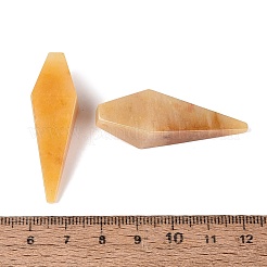 天然トパーズヒスイの​​ペンダント  矢じりチャーム  42~44x12~13.5x12~13.5mm  穴：1.2~1.6mm&nbsp;G-N362-22E