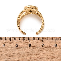 304ステンレススチールカフリング部品  ラウンドベゼルカップリングセッティング  イオンプレーティング（ip）  ゴールドカラー  14mm  18mm  トレイのサイズ：10mm&nbsp;STAS-P454-01B-G