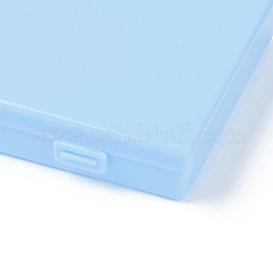 プラスチック箱  ビーズ保存容器  長方形  ライトスカイブルー  17.5x11.2x2.7cm&nbsp;CON-I008-03C