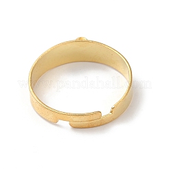 304 ステンレススチール オープンカフリング 金具  ループリングベース  18KGP本金メッキ  穴：2mm  usサイズ7 1/4(17.5mm)&nbsp;STAS-K278-02G