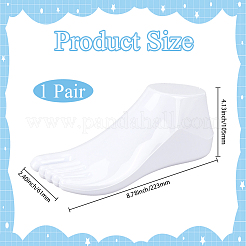 足用PVCフットサポート  女性モデルアクセサリー  ホワイト  223x61x105mm&nbsp;AJEW-CY0002-69A