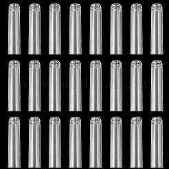 透明プラスチック鉛筆カバー24個  鉛筆キャップ  コラム  透明  43.5x10.5mm  内径：8mm&nbsp;AJEW-CP0006-74