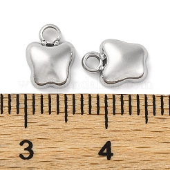 304ステンレススチールペンダントラインストーンセッティング  蝶  ステンレス鋼色  8.5x6.5x2.8mm  穴：2mm&nbsp;STAS-D194-01P