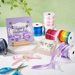 70m 7色ポリエステルリボン  ギフト包装用  ミックスカラー  3/8インチ（10mm）  10m /カラー&nbsp;OCOR-PH0004-54B