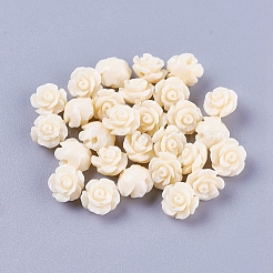 合成サンゴビーズ  染め  ローズ  ミックスカラー  11.5x5mm  穴：0.8mm&nbsp;X-CORA-L043-04B-M