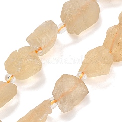 天然シトリンビーズ  加熱  ラフ  ナゲット  13~23x12~16x6~13mm  穴：1mm  約11~13個/連  7.44''（18.9cm）〜7.99''（20.3cm）&nbsp;GG-CBA0B77-A31-03