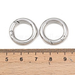 変色防止リング 304 ステンレススチール スプリングゲートリング  Oリング  留め金スナップ  ステンレス鋼色  20x3.5mm  内径：13mm&nbsp;STAS-E073-06
