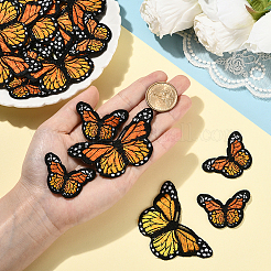 20個 2スタイル ポリエステル コットン 刺繍糸 アイロン接着/縫い付けパッチ  布のアップリケ  蝶  ミックスカラー  44~77x30~48mm  10個/スタイル&nbsp;PATC-CY0001-28
