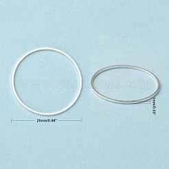 真鍮製フレームコネクター  カドミウムフリー＆鉛フリー  銀  25x0.7~1mm&nbsp;EC18725MM-S