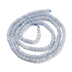 天然アンジェライトビーズ連売り  ファセットテーブルカットキューブ  1.5~2.5x1.5~2.5x1.5~2mm  穴：0.4mm  約183~186個/連  15.35~15.55''（39~39.5センチメートル）&nbsp;G-H042-B17-01
