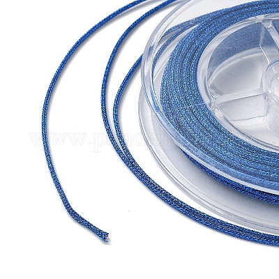 ポリエステルメタリック糸  魚糸入り  ラウンド  ミディアムブルー  1mm&nbsp;OCOR-D301-02-1