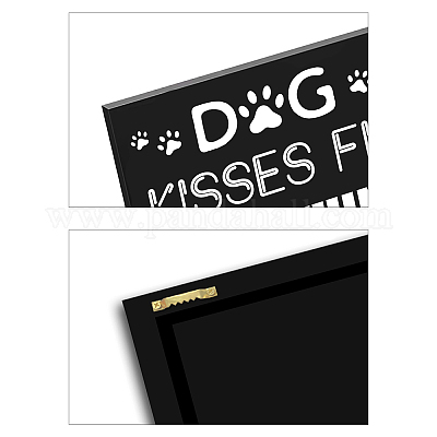Mdf吊り壁装飾  長方形  犬の模様  130x200x15mm&nbsp;HJEW-WH0030-027-1