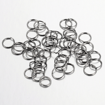 鉄オープン丸カン  ラウンド  ガンメタ色  4x0.7mm  21ゲージ  内径：2.6mm  約25000個/1000g&nbsp;IFIN-A018-4mm-B-1