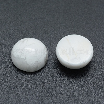 天然石ハウライトカボション  半円  10x4~5mm&nbsp;G-P393-R32-10mm-1