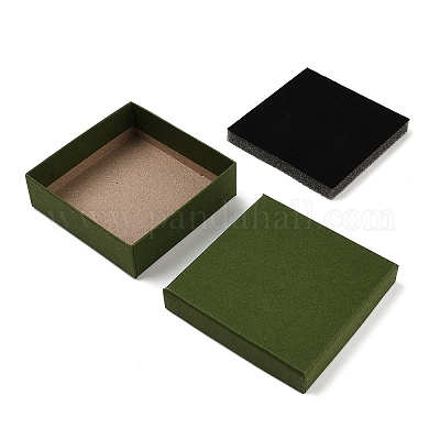 スポンジ付き厚紙紙製ジュエリー収納ボックス ギフトパッケージ用品