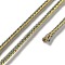 14M Two Tone Polyester Braided Cord, Round, Dark Gray, 2.5mm, about 15.31 Yards(14m)/Roll
