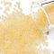 Glass Seed Beads, Transparent, Round, Pale Goldenrod, 12/0, 2mm, Hole: 1mm, about 2000 beads/30g