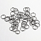 Iron Open Jump Rings, Round, Gunmetal, 4x0.7mm, 21 Gauge, Inner Diameter: 2.6mm, about 25000pcs/1000g