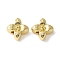 Alloy Beads, Rack Plating, Flower, Golden, 13x13x6mm, Hole: 2.5mm
