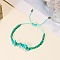 Synthetic Turquoise Adjustable Bracelets, Chip