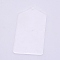 Transparent Acrylic Big Pendants, Rectangle, Clear, 90x49.5x3mm, Hole: 3mm