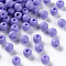 Opaque Acrylic Beads, Round, Medium Purple, 16x15mm, Hole: 2.8mm, about 220pcs/500g