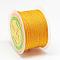 Nylon Threads, Milan Cords/Twisted Cords, Gold, 1.5~2mm, about 54.68 yards(50m)/roll