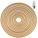 MDFシートリング12個  淡い茶色  301x4.5mm  内径：285mm&nbsp;AJEW-WH0816-273-1