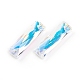 ガラスチャーム  多面カット  長方形  クリスタルAB  25x7x5mm  穴：1.4mm&nbsp;RGLA-G077-I01-001AB-1