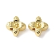 合金ビーズ  ラックめっき  花  ゴールドカラー  13x13x6mm  穴：2.5mm&nbsp;PALLOY-S044-03A-G-1