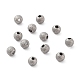 チタンビーズ  ラウンド  テクスチャ  ステンレス鋼色  3x2.8mm  穴：1mm&nbsp;STAS-R224-02A-P-2