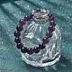 天然アメジストビーズストレッチブレスレット  ラウンド  内径：2インチ〜2-1/8インチ（5.2~5.5cm）  ビーズ：10mm&nbsp;BJEW-K212-C-034-5