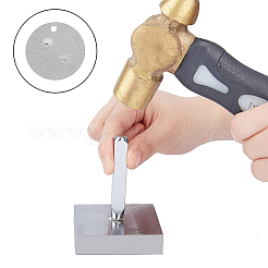 120個4スタイル304ステンレススチールチャーム  フラットラウンドのチャーム  ステンレス鋼色  8~15x1mm  穴：1.4~1.5mm  30個/スタイル&nbsp;STAS-FH0002-11