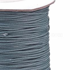 韓国のワックスポリエステルコード  濃いグレー  1mm  約85ヤード/ロール&nbsp;YC1.0MM-A167