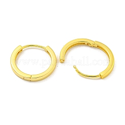 真鍮製フープピアス  ラウンド  18KGP本金メッキ  16x2mm&nbsp;EJEW-L211-08C-G
