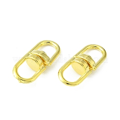 プラチナトーン合金の二重目のスイベルクラスプ  ゴールドカラー  16x6.5x4.5mm  穴：4.5x4mm&nbsp;PALLOY-E385-14G