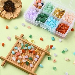 アクリルビーズ  天然石風  チップ/ティードロップ  ミックスカラー  4.6~10x7x3.5~6mm  穴：1.5mm  544個/箱&nbsp;OACR-YW0001-55